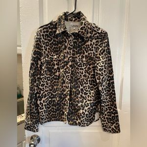 GANNI leopard animal jacket